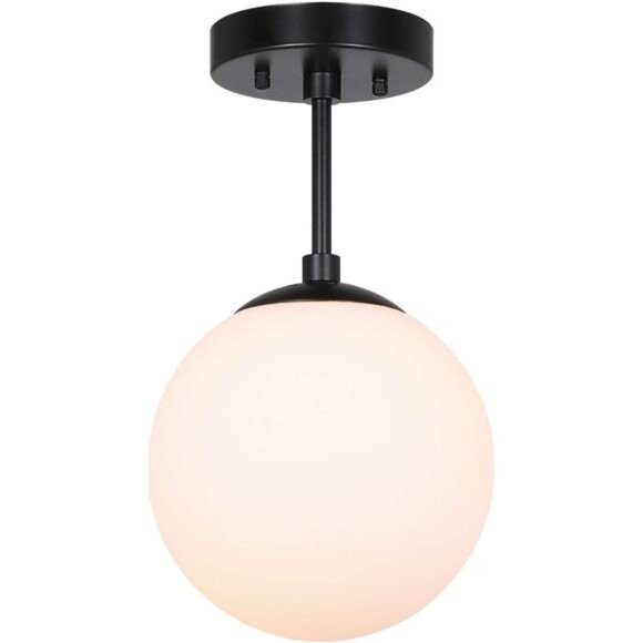Lighting Semi Flush Light 1 Light Semi Flush Mount Ceiling Light, Globe Ceiling